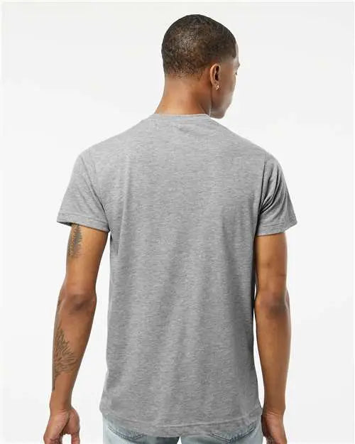 Tultex 241 Poly-rich T-shirt - Heather Grey