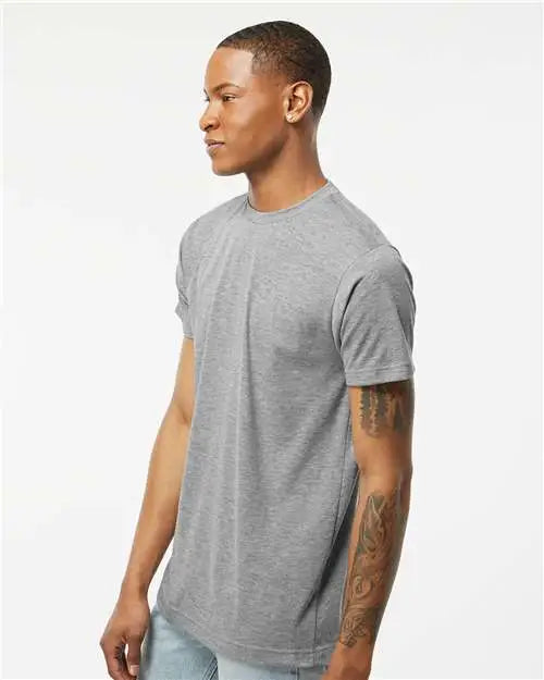 Tultex 241 Poly-rich T-shirt - Heather Grey