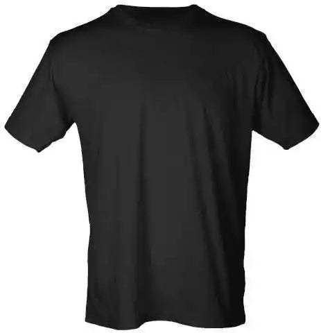 Tultex 241 Unisex Poly Rich t Shirt Black