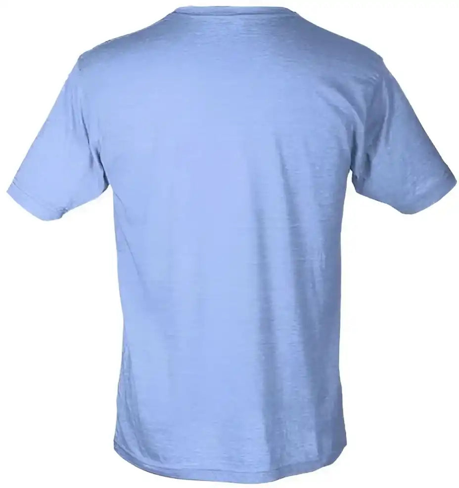 Tultex 241 Unisex Poly Rich t Shirt Heather Athletic Blue