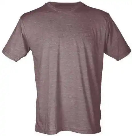 Tultex 241 Unisex Poly Rich t Shirt Heather Brown