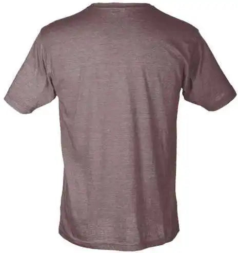 Tultex 241 Unisex Poly Rich t Shirt Heather Brown