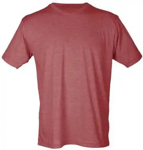 Tultex 241 Unisex Poly Rich t Shirt Heather Burgundy