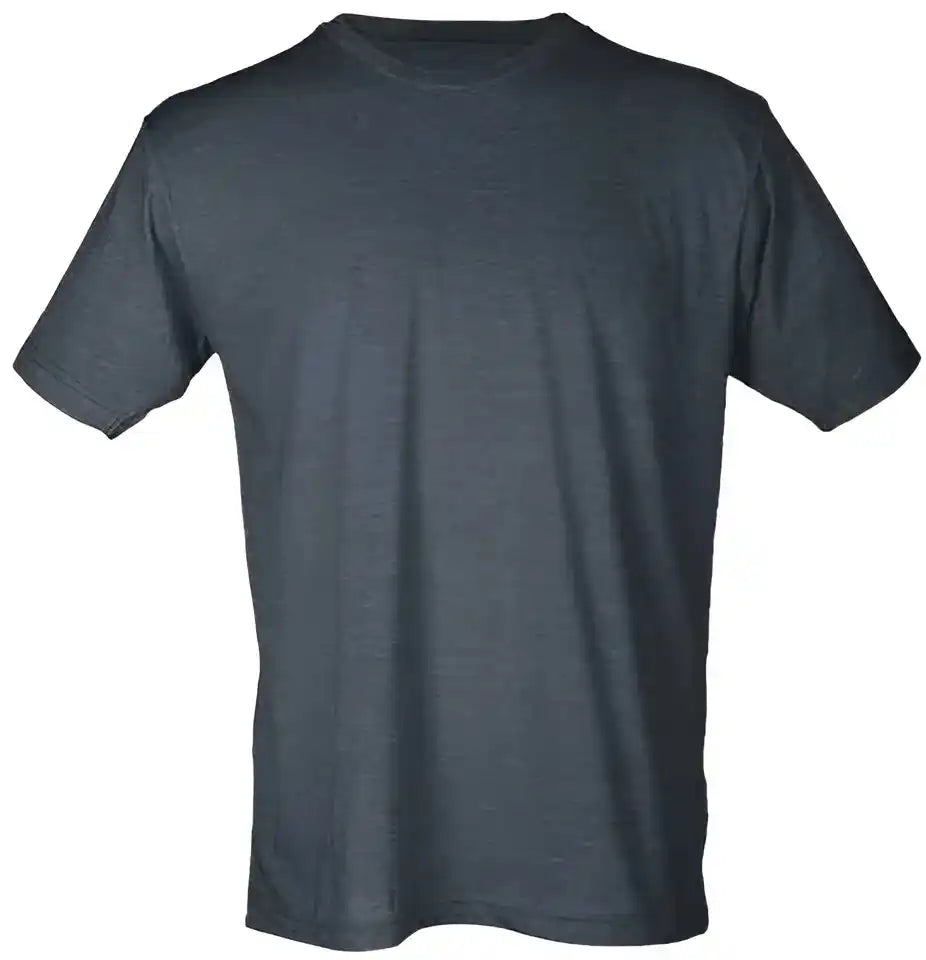 Tultex 241 Unisex Poly Rich t Shirt Heather Navy