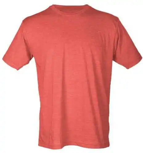 Tultex 241 Unisex Poly Rich t Shirt Heather Red