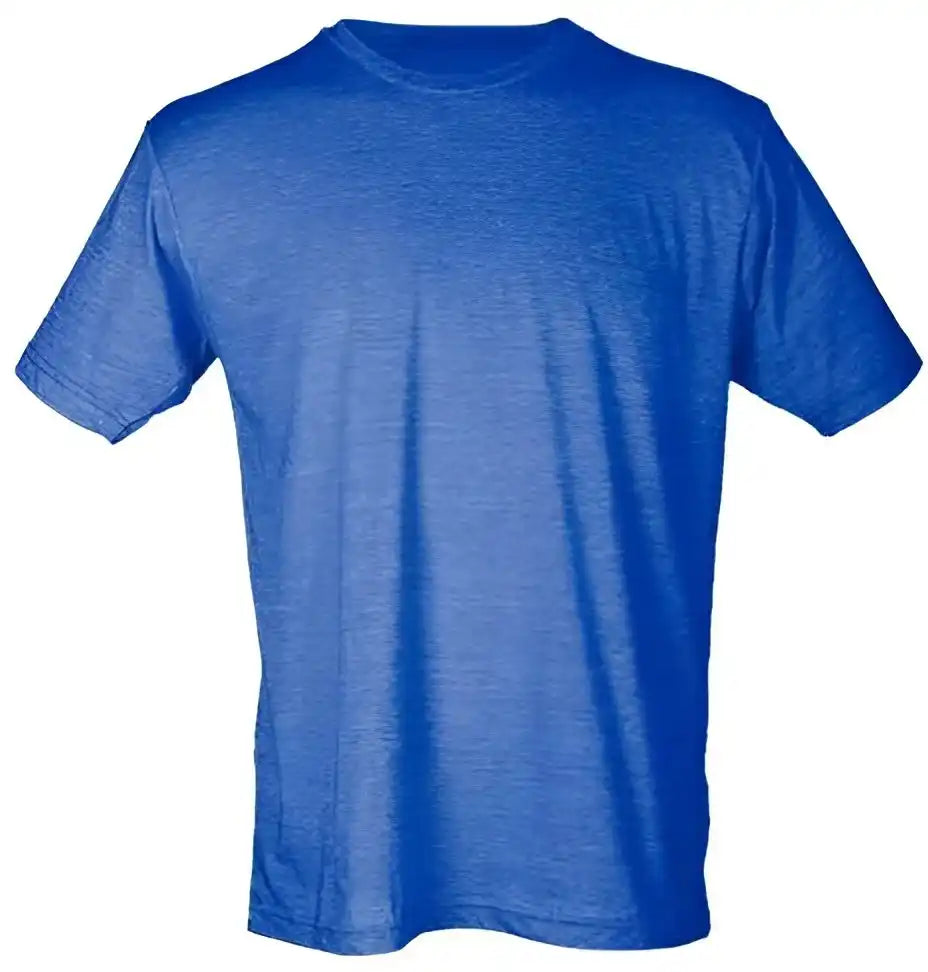 Tultex 241 Unisex Poly Rich t Shirt Heather Royal