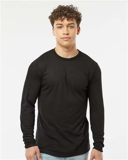 Tultex 242 Poly-rich Long Sleeve T-shirt - Black