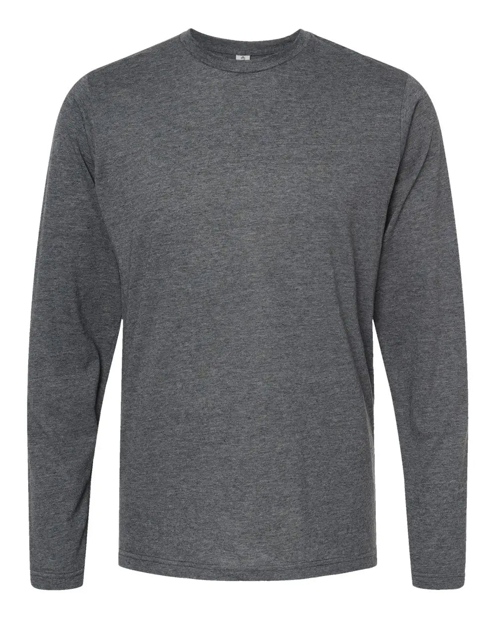Tultex 242 Poly-rich Long Sleeve T-shirt - Heather Charcoal - Dark Gray / Xs