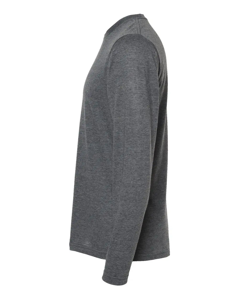 Tultex 242 Poly-rich Long Sleeve T-shirt - Heather Charcoal