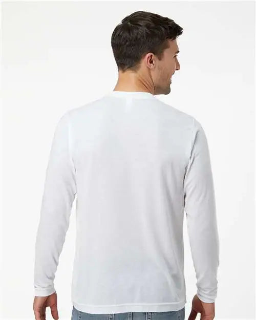 Tultex 242 Poly-rich Long Sleeve T-shirt - White