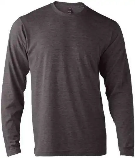 Tultex 242 Unisex Poly Rich Long Sleeve t Shirt Heather Charcoal