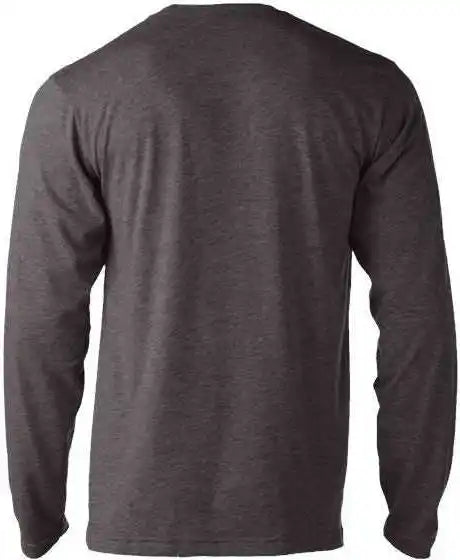 Tultex 242 Unisex Poly Rich Long Sleeve t Shirt Heather Charcoal