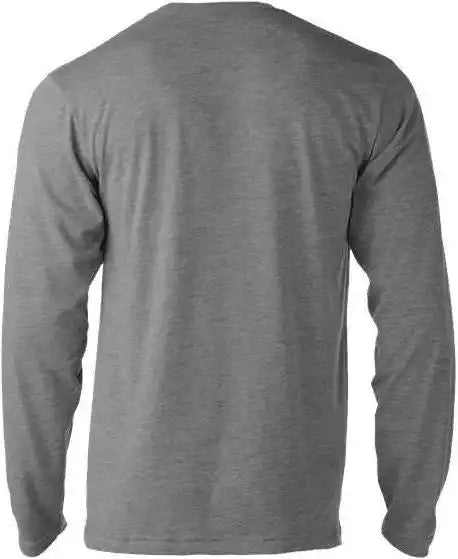 Tultex 242 Unisex Poly Rich Long Sleeve t Shirt Heather Grey