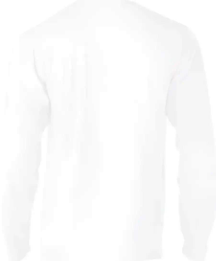 Tultex 242 Unisex Poly Rich Long Sleeve t Shirt White