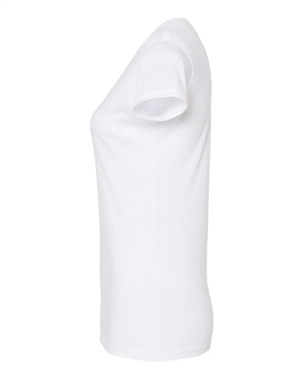 Tultex 244m Women’s Poly-rich V-neck T-shirt - 244 - White