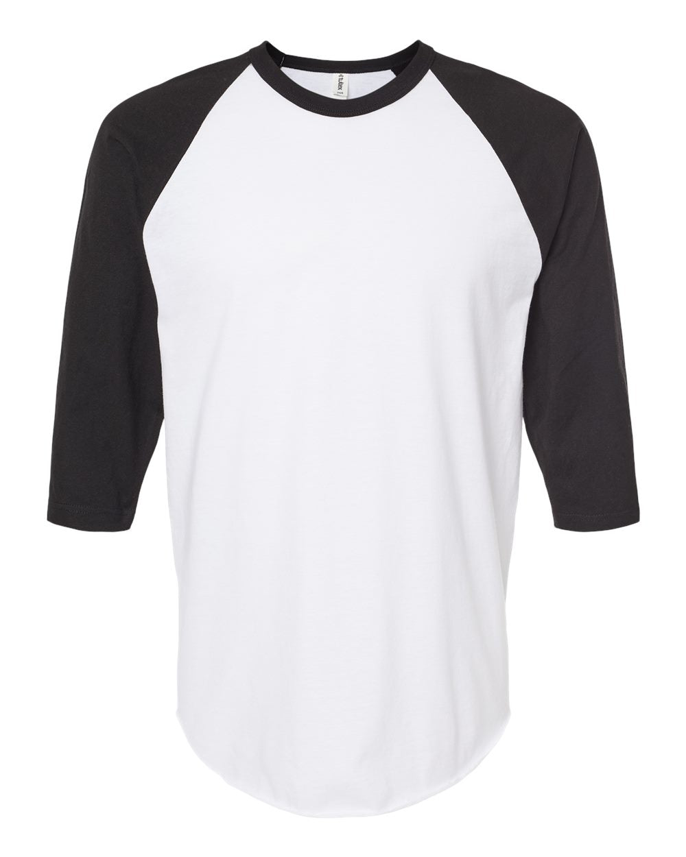 Tultex 245y Youth Raglan T-shirt - White Black - Xl