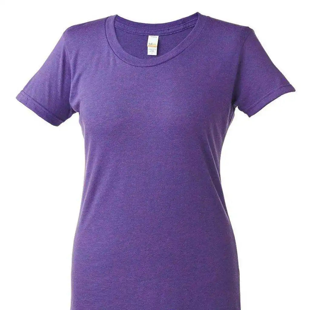 Tultex 253 Women’s Slim Fit Tri-blend T-shirt - Lilac Tri Blend