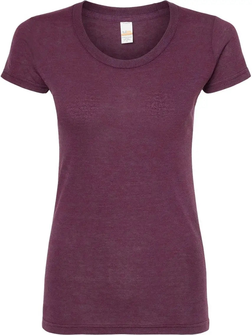 Tultex 253m Women’s Tri-blend T-shirt - 253 - Berry Tri Blend - Ladies Xs