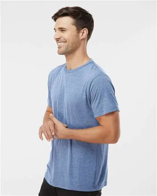 Tultex 254 Tri-blend T-shirt - Athletic Blue Tri Blend