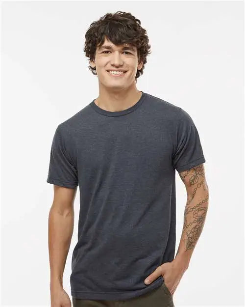 Tultex 254 Tri-blend T-shirt - Graphite Tri Blend
