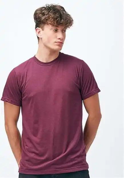 Tultex 254 Unisex Tri Blend t Shirt Berry