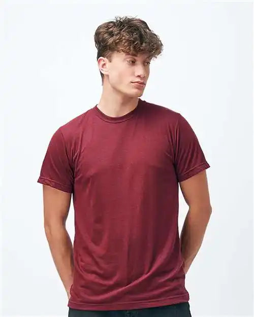 Tultex 254 Unisex Tri-blend T-shirt - Cardinal Tri Blend