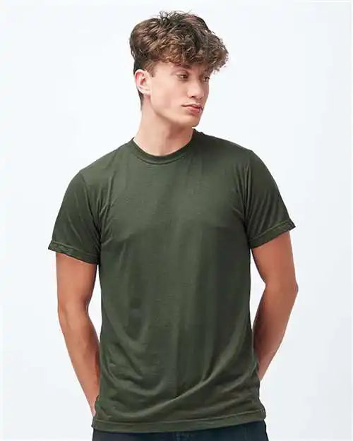 Tultex 254 Unisex Tri Blend t Shirt Military