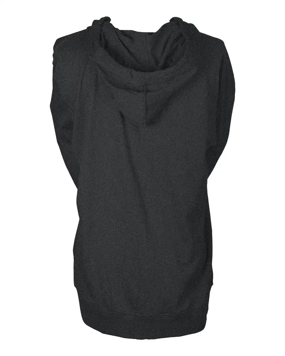 Tultex 260 Beach Full-zip Hooded Long Sleeve T-shirt - Heather Charcoal - Xs