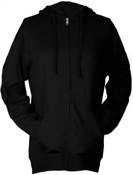 Tultex 260 Unisex Beach Hooded Sweatshirt Black