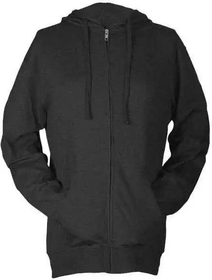 Tultex 260 Unisex Beach Hooded Sweatshirt - Heather Charcoal