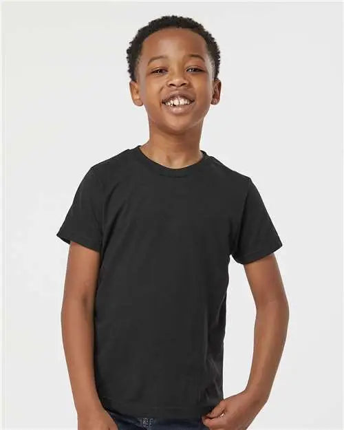 Tultex 265 Youth Poly-rich T-shirt - Black