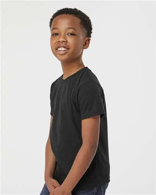 Tultex 265 Youth Poly-rich T-shirt - Black