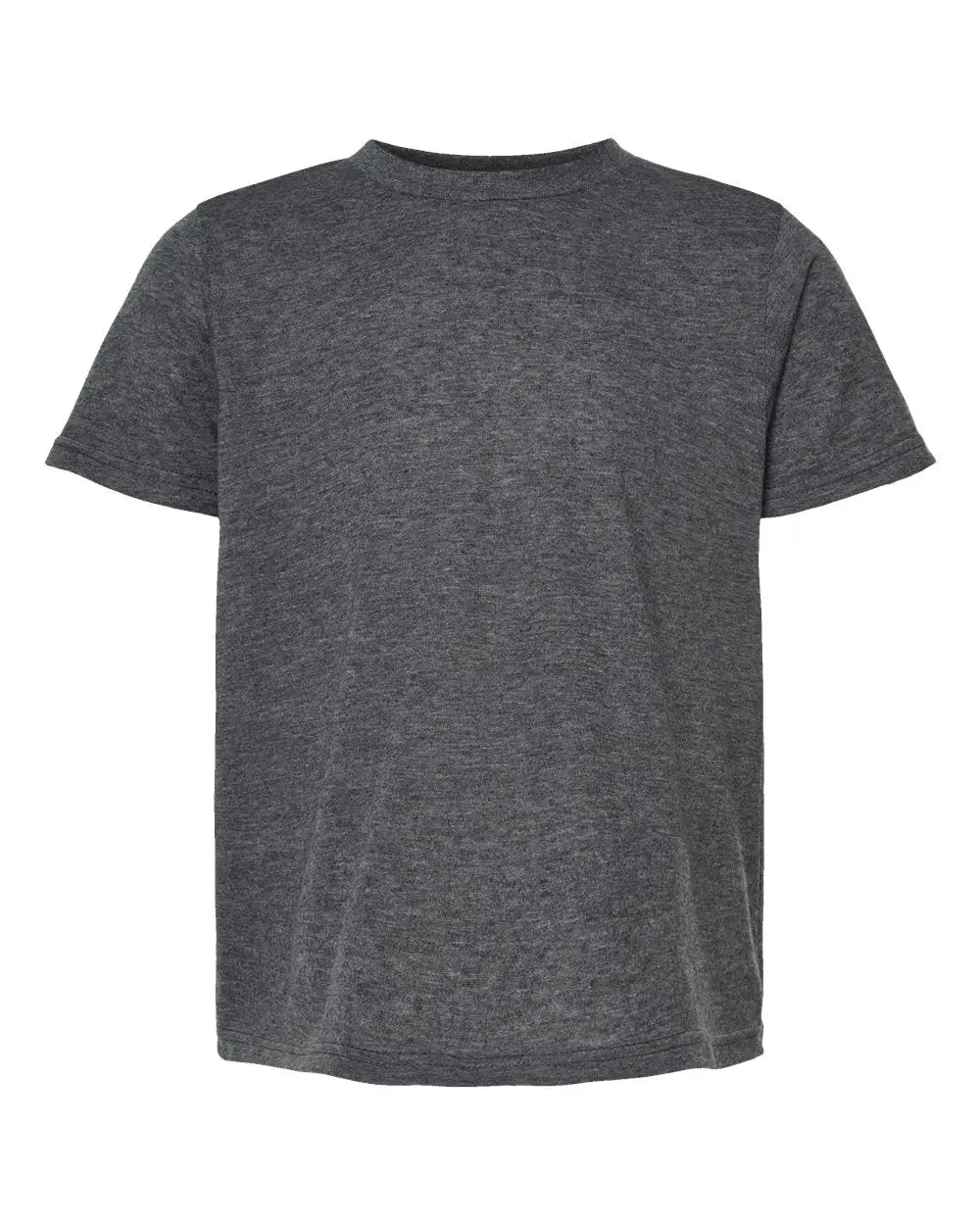 Tultex 265 Youth Poly-rich T-shirt - Heather Charcoal - Dark Gray / Xs
