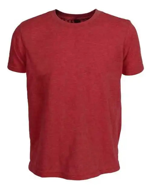 Tultex 265 Youth Poly Rich t Shirt Heather Red