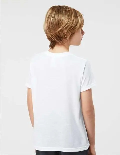 Tultex 265 Youth Poly-rich T-shirt - White