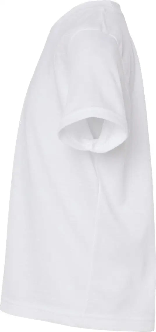 Tultex 265 Youth Poly-rich T-shirt - White