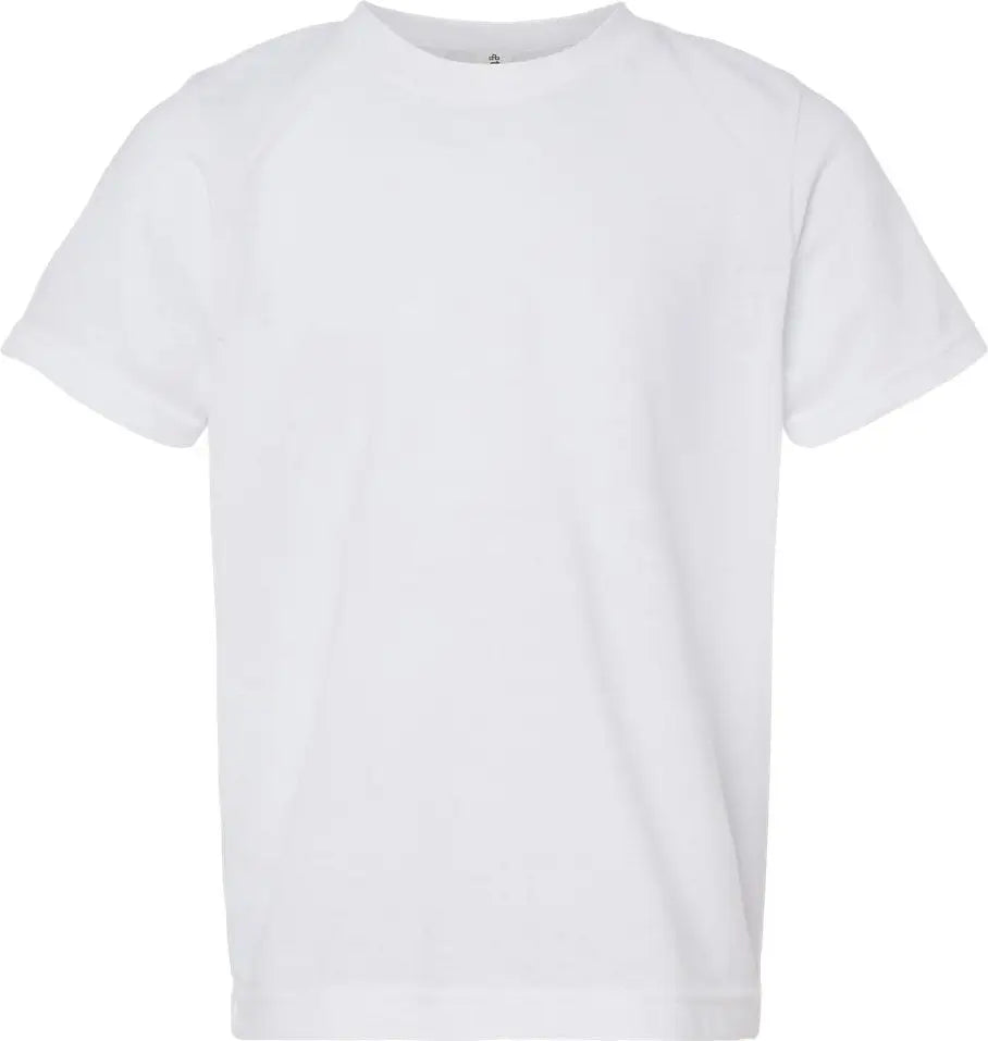 Tultex 265 Youth Poly-rich T-shirt - White - Xs