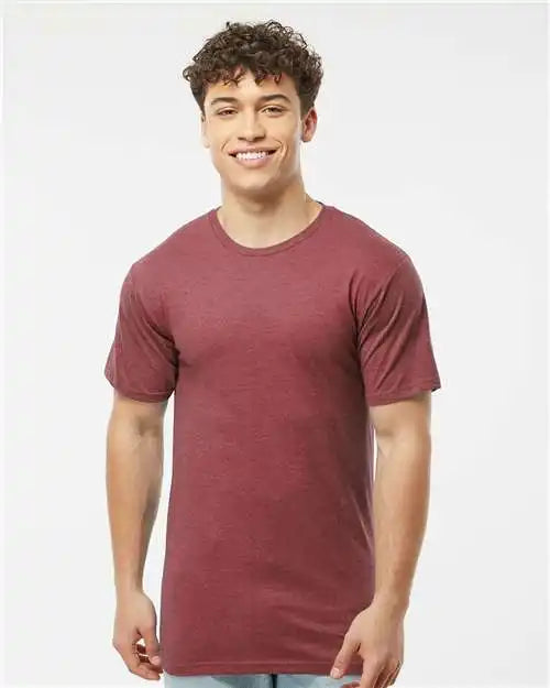Tultex 290 Unisex Jersey T-shirt - Heather Burgundy