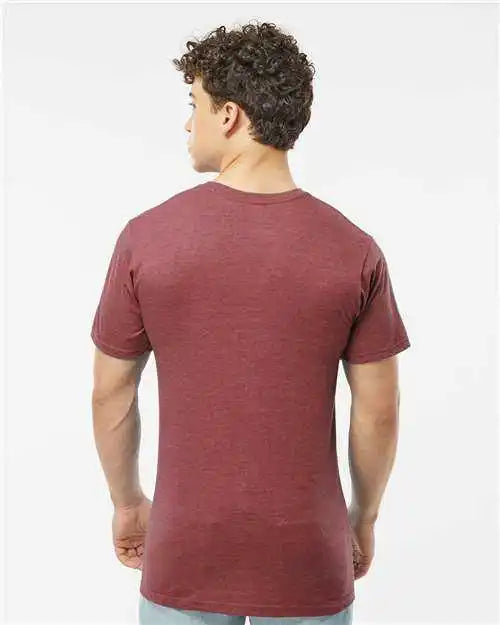 Tultex 290 Unisex Jersey T-shirt - Heather Burgundy