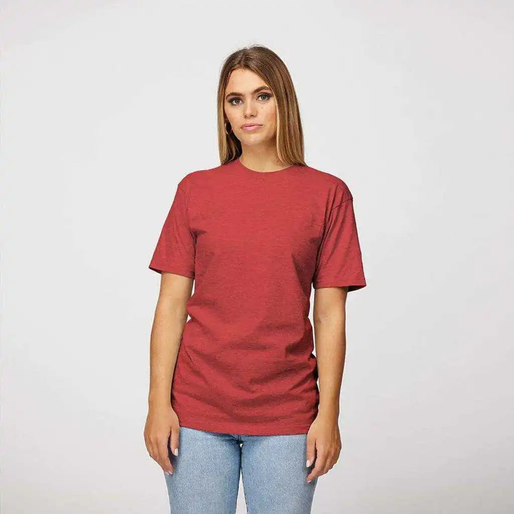 Tultex 290 Unisex Jersey t Shirt Heather Red