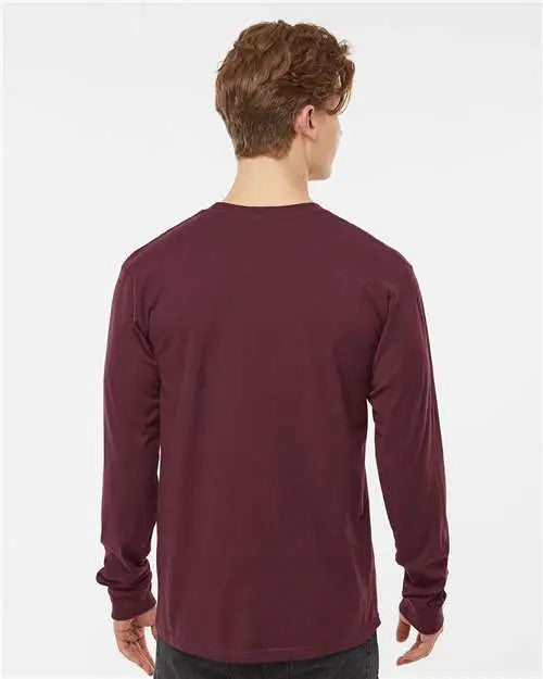 Tultex 291 Heavyweight Jersey Long Sleeve T-shirt - Burgundy