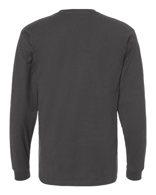 Tultex 291 Heavyweight Jersey Long Sleeve T-shirt - Charcoal