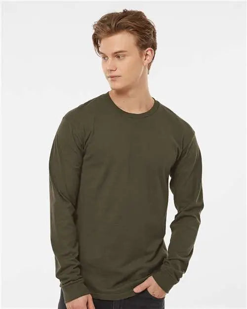 Tultex 291 Heavyweight Jersey Long Sleeve T-shirt - Grape Leaf