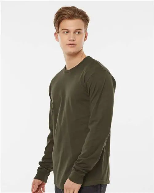 Tultex 291 Heavyweight Jersey Long Sleeve T-shirt - Grape Leaf