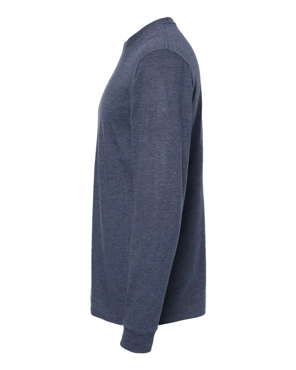 Tultex 291 Heavyweight Jersey Long Sleeve T-shirt - Heather Denim