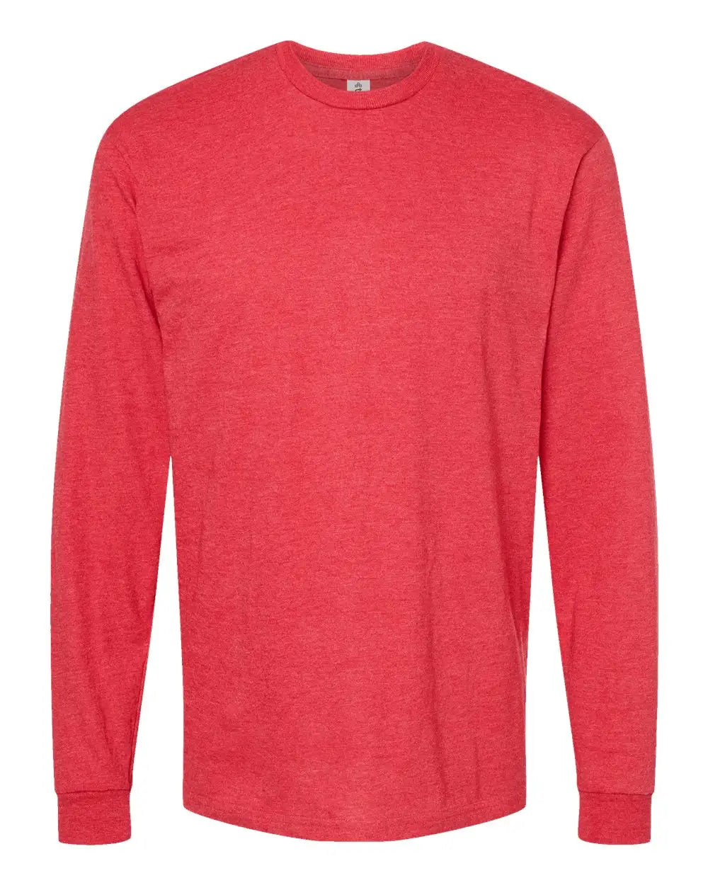 Tultex 291 Heavyweight Jersey Long Sleeve T-shirt - Heather Red