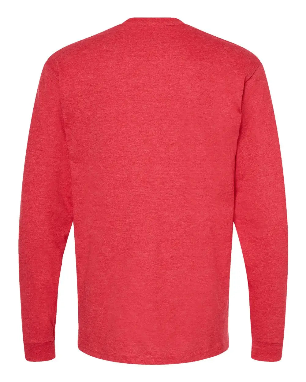 Tultex 291 Heavyweight Jersey Long Sleeve T-shirt - Heather Red