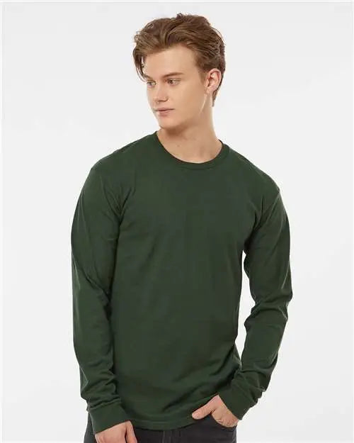 Tultex 291 Heavyweight Jersey Long Sleeve T-shirt - Hunter Green