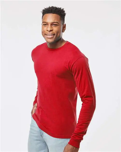 Tultex 291 Heavyweight Jersey Long Sleeve T-shirt - Red