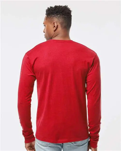 Tultex 291 Heavyweight Jersey Long Sleeve T-shirt - Red